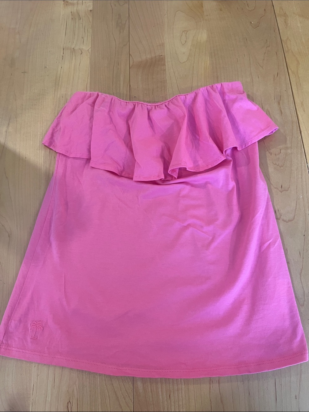 Lily Pulitzer Pink Ruffled Tube Top